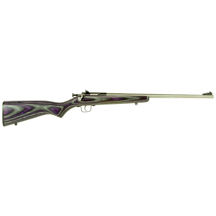 Crickett Youth 22 LR Rifle 16.12 1rd Purple Laminate/Stainless-img-0
