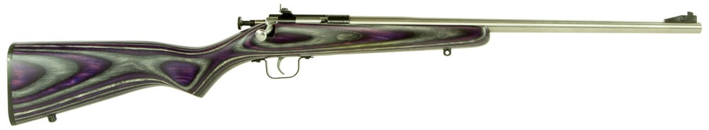 Crickett Youth 22 LR Rifle 16.12 1rd Purple Laminate/Stainless-img-1