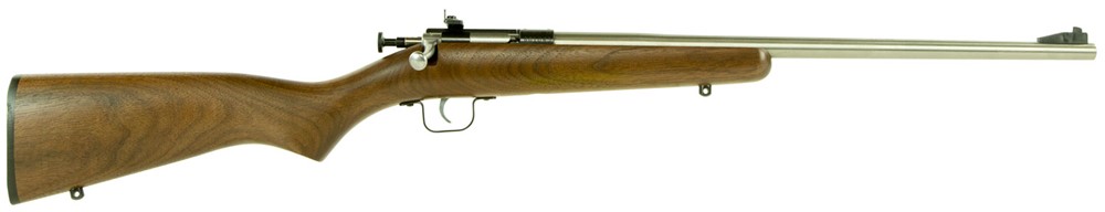 Crickett Youth 22 LR Rifle 16.12 1rd Walnut/Stainless-img-1