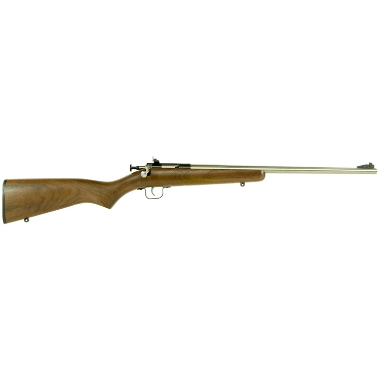 Crickett Youth 22 LR Rifle 16.12 1rd Walnut/Stainless-img-0