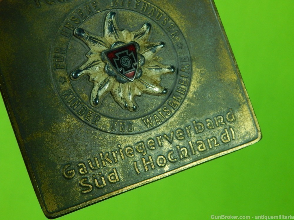 German Germany WW2 WW1 Veteran's Table Medal Badge-img-4