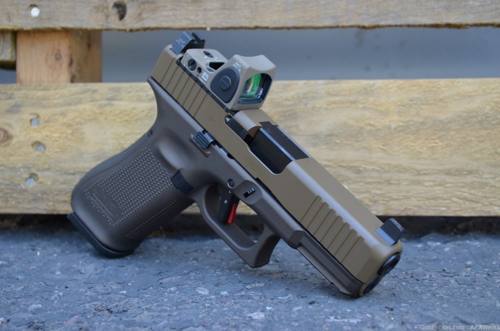 Glock 45 MOS G5 G45 X-Werks FDE M Bronze Trijicon RMR Sup OR NS Timney Trig-img-2