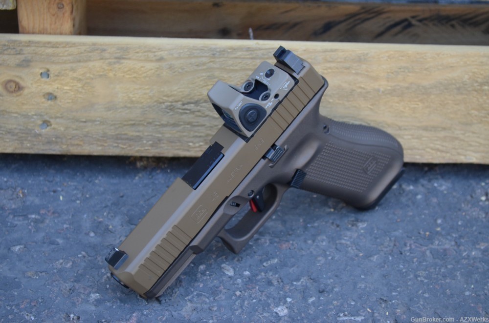 Glock 45 MOS G5 G45 X-Werks FDE M Bronze Trijicon RMR Sup OR NS Timney Trig-img-6
