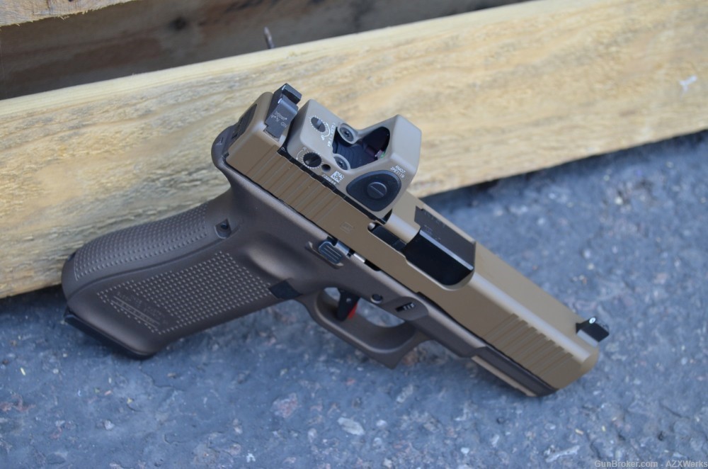Glock 45 MOS G5 G45 X-Werks FDE M Bronze Trijicon RMR Sup OR NS Timney Trig-img-5