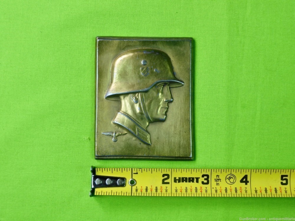 German Germany  WW2 Maker Marked Table Medal Plaque-img-8