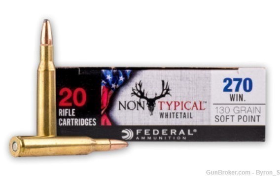 20rds Federal Non-Typical™ .270 WIN 130gr JSP 270DT130 + FAST SHIPPING-img-1