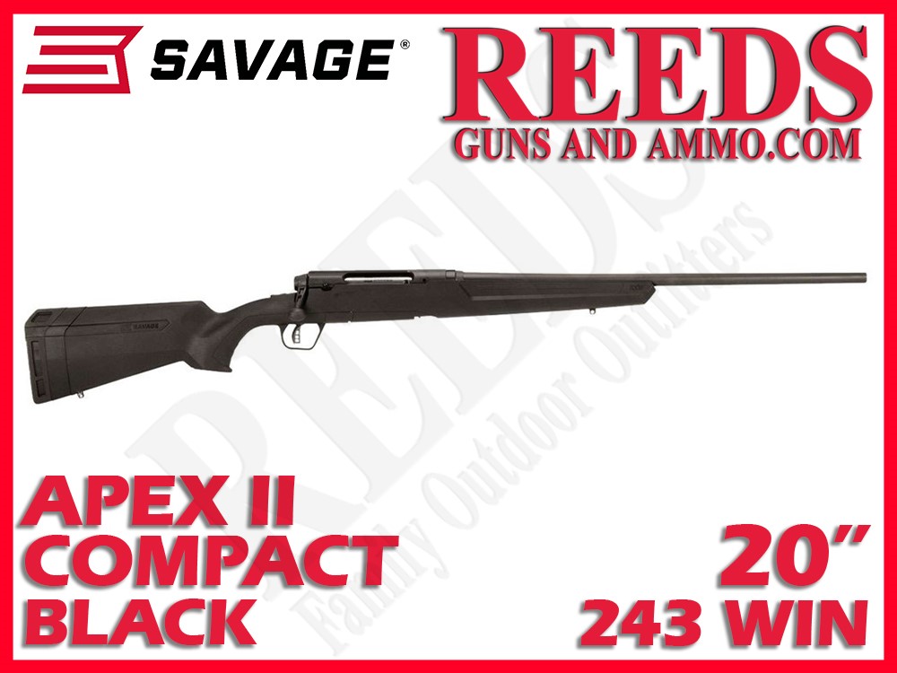Savage Axis II Compact Youth 243 Win Black 20in 57385-img-0