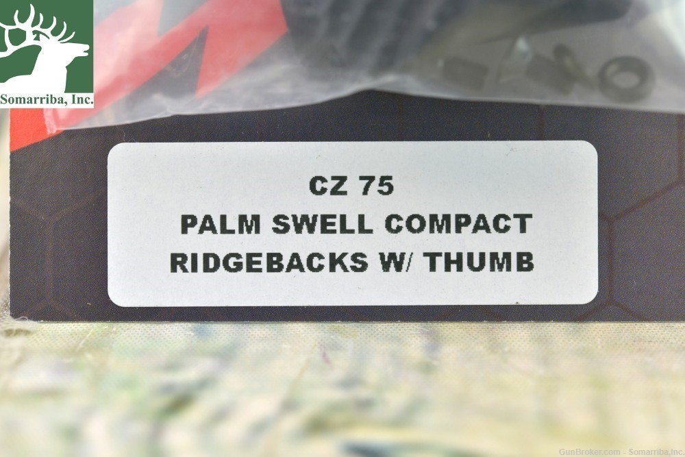 LOK GRIPS  CZ75PSRbB  CZ 75 PALM SWELL RIDGE BACKS BLACK G10  FOR COMPACT -img-1