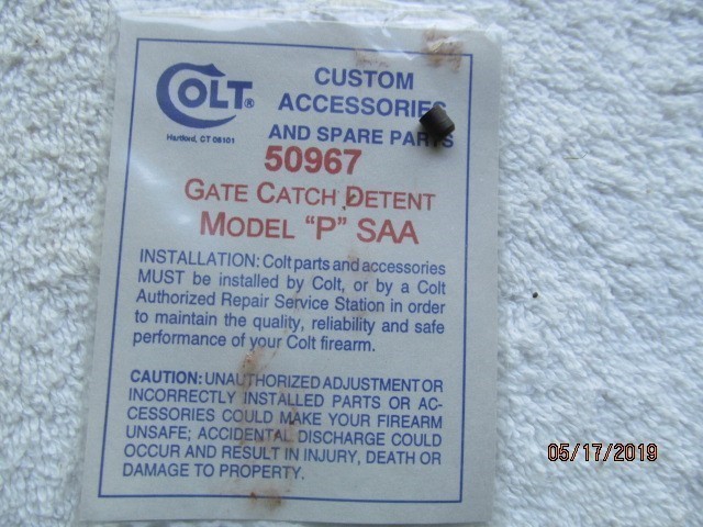 Colt - SAA Gate Catch Detent #50967-img-0