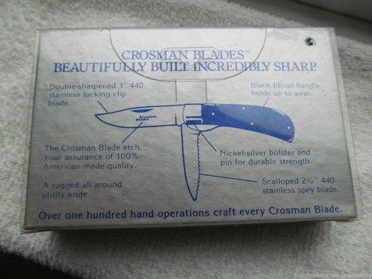 Crosman 962 2-Blade Knife with Sheath-img-2