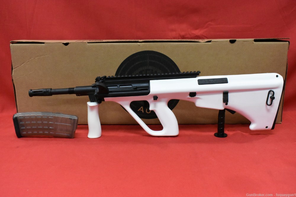 Steyr AUG A3 M1 5.56 NATO 16.3" White AUGM1WHIEXT Steyr-AUG-img-1