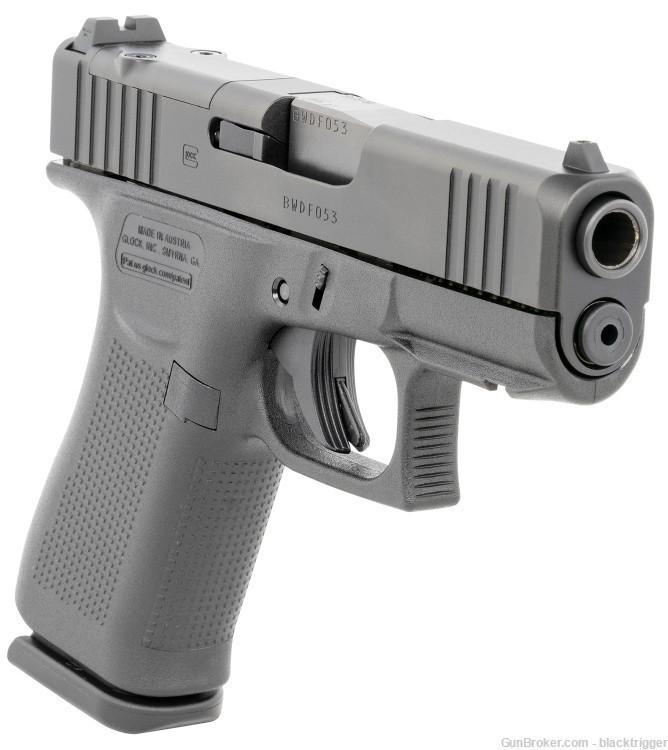 Glock PX4350201FRMOS G43X MOS 9mm 3.41" 10+1 Black Frame MOS nDLC Slide OR-img-2