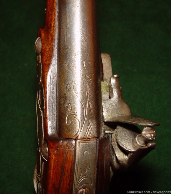 French & Indian Wars "Bayley & Mason" 60 cal.  Flintlock Horseman's Pistol-img-11