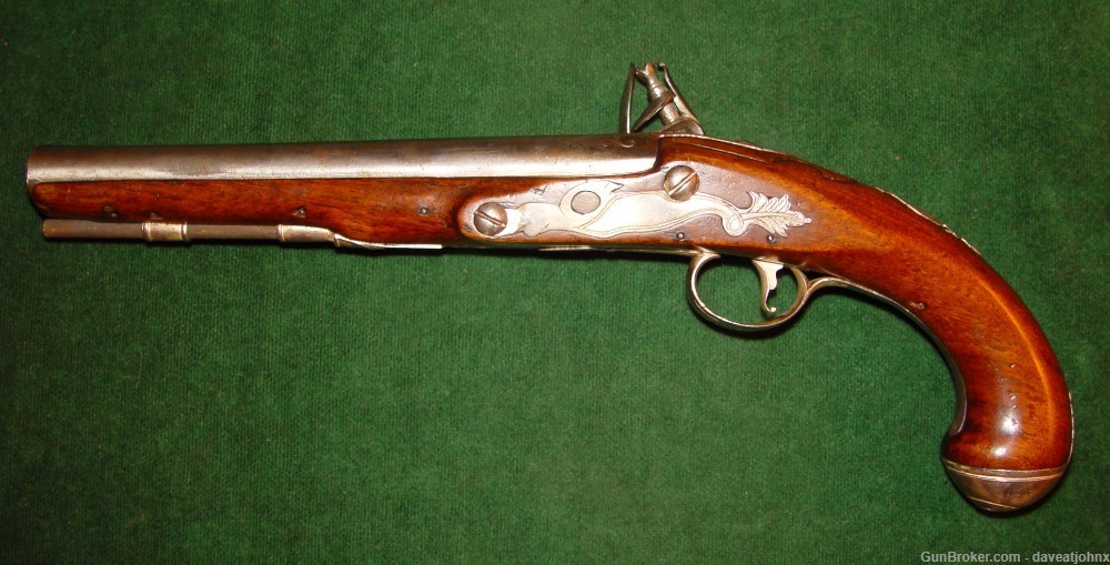French & Indian Wars "Bayley & Mason" 60 cal.  Flintlock Horseman's Pistol-img-16