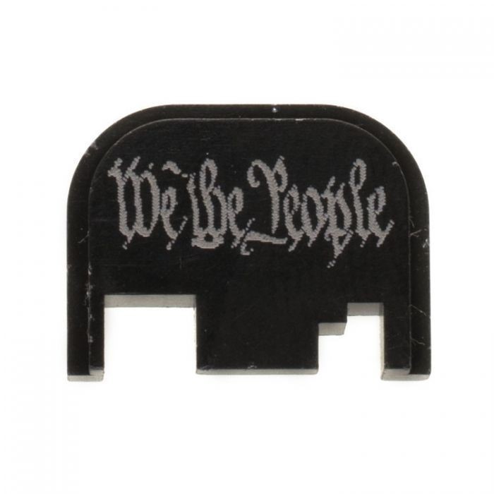 Glock Rear Slide Plate - We the People - Black-img-0