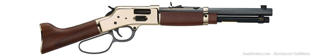 HENRY REPEATING ARMS MARE'S LEG BRASS .45LC 12.9" BARREL 5-ROUNDS-img-0