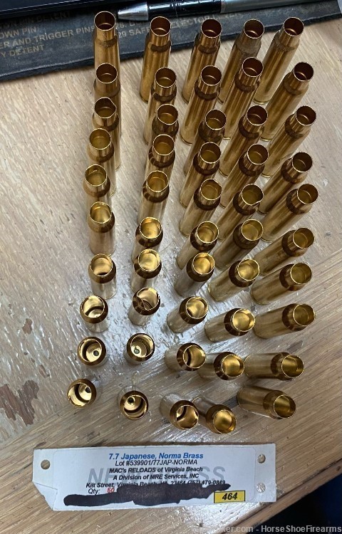 50ct New Norma Brass Cases 7.7 Japanese-img-0
