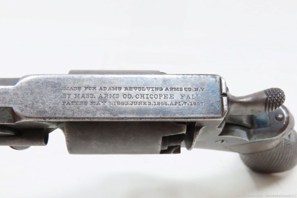 c1861 MASS. ARMS ADAMS PATENT Pocket Revolver .31 Percussion RARE-img-7