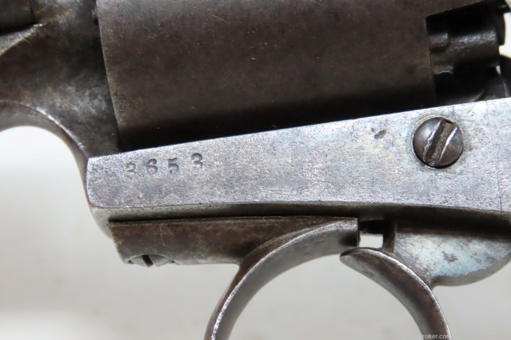 c1861 MASS. ARMS ADAMS PATENT Pocket Revolver .31 Percussion RARE-img-5