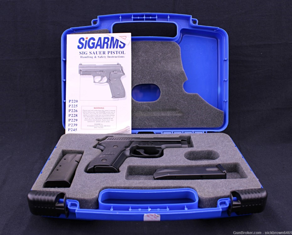 2008 SIG SAUER P229 9MM 3.9" BBL 3 MAGS & FACTORY HARD CASE & NIGHT SIGHTS-img-2