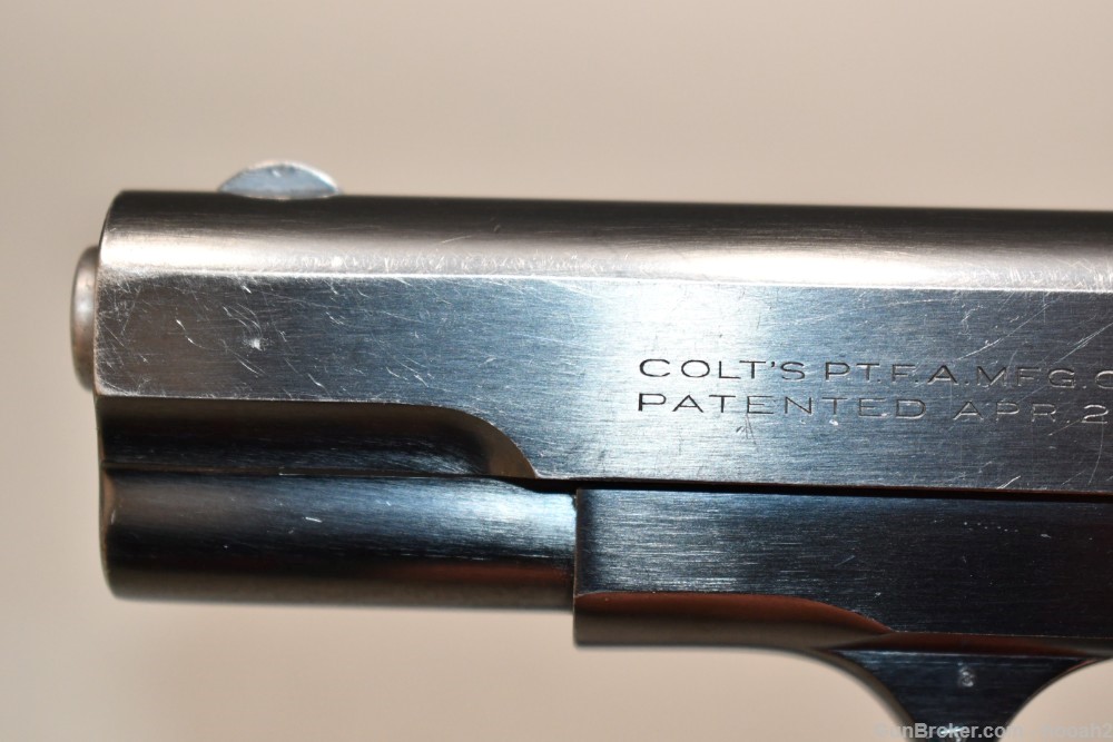 Colt Model 1903 Type IV Semi Auto Pistol 32 ACP W Two Tone Mag 1935 C&R-img-14