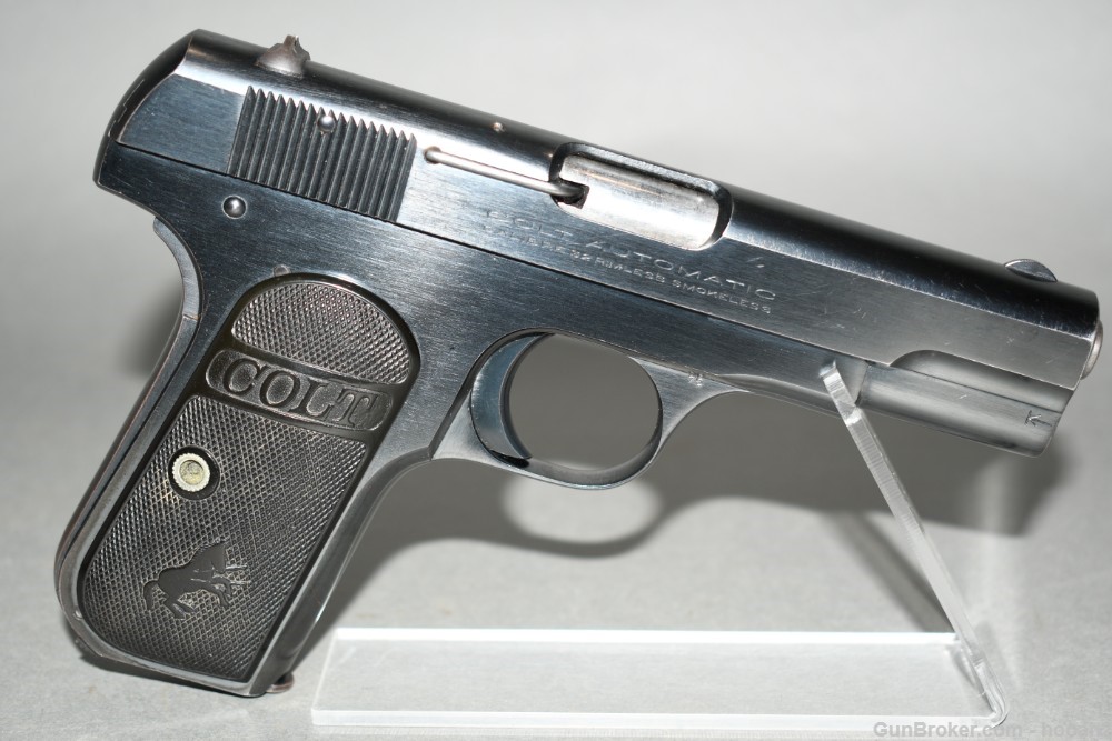 Colt Model 1903 Type IV Semi Auto Pistol 32 ACP W Two Tone Mag 1935 C&R-img-0