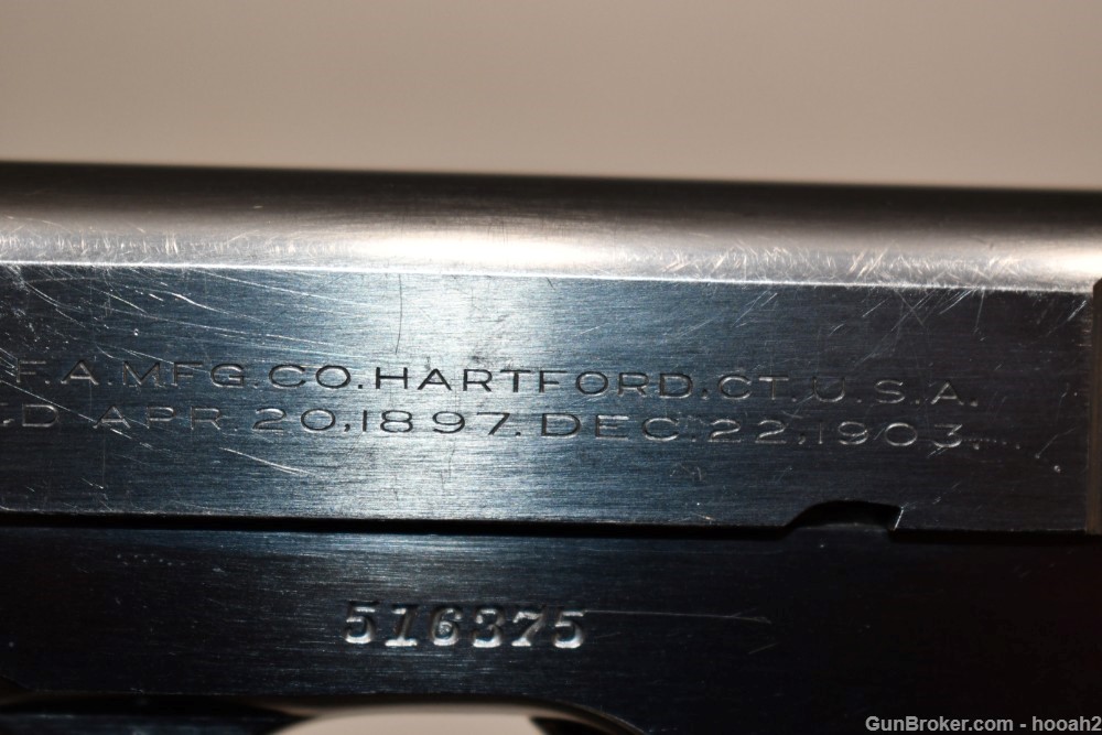 Colt Model 1903 Type IV Semi Auto Pistol 32 ACP W Two Tone Mag 1935 C&R-img-12