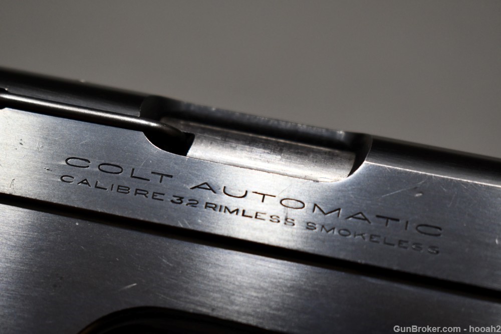 Colt Model 1903 Type IV Semi Auto Pistol 32 ACP W Two Tone Mag 1935 C&R-img-27