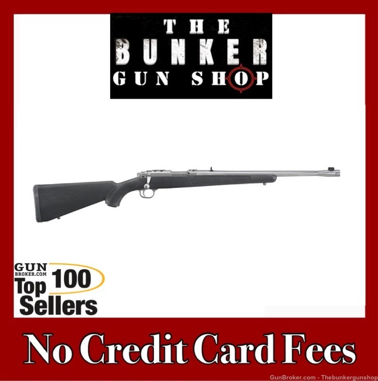 NEW! RUGER MODEL 77/44 BOLT ACTION RIFLE STAINLESS .44 MAG 07417-img-0