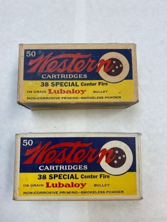 38 Special WESTERN " Bullseye " 158 gr Lubaloy 2 MINTY Boxes NOS-img-1