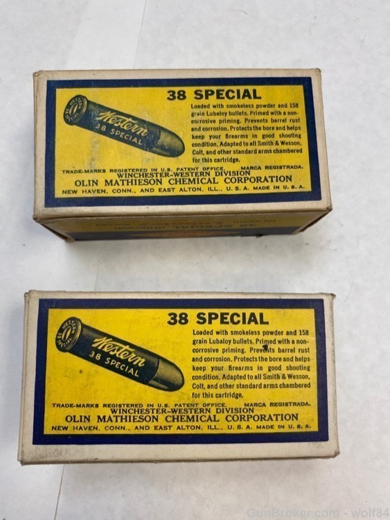 38 Special WESTERN " Bullseye " 158 gr Lubaloy 2 MINTY Boxes NOS-img-6