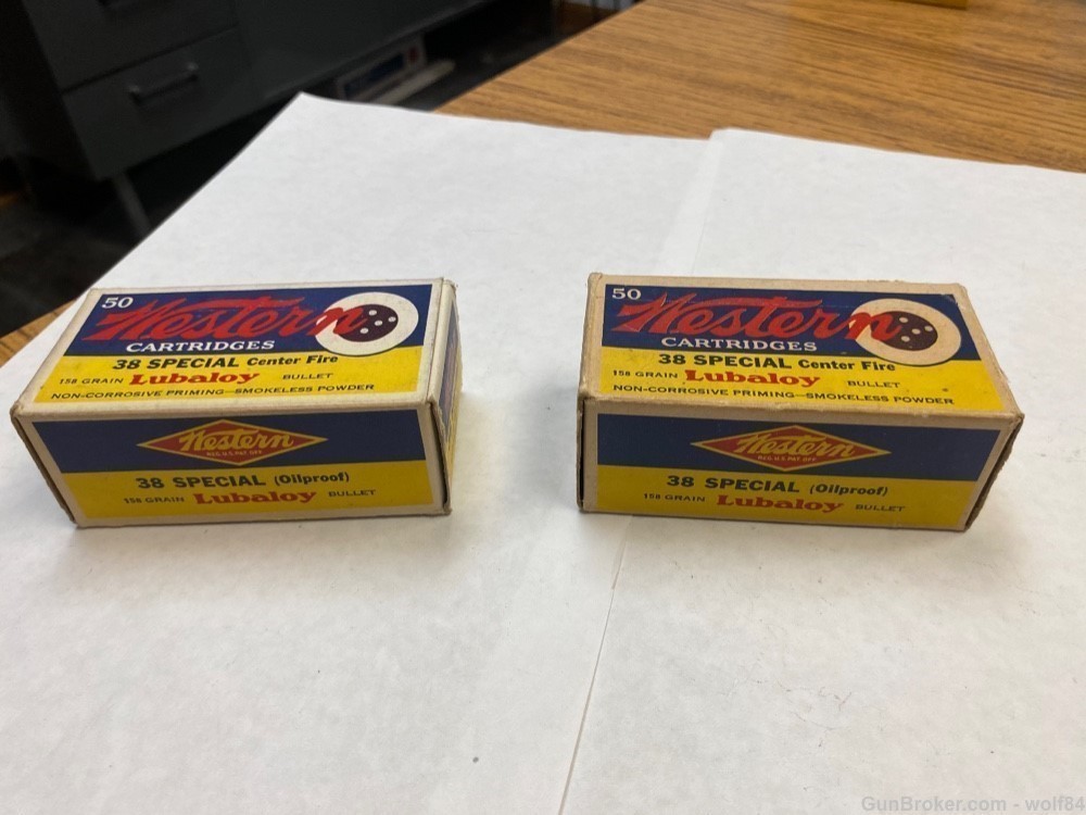 38 Special WESTERN " Bullseye " 158 gr Lubaloy 2 MINTY Boxes NOS-img-2