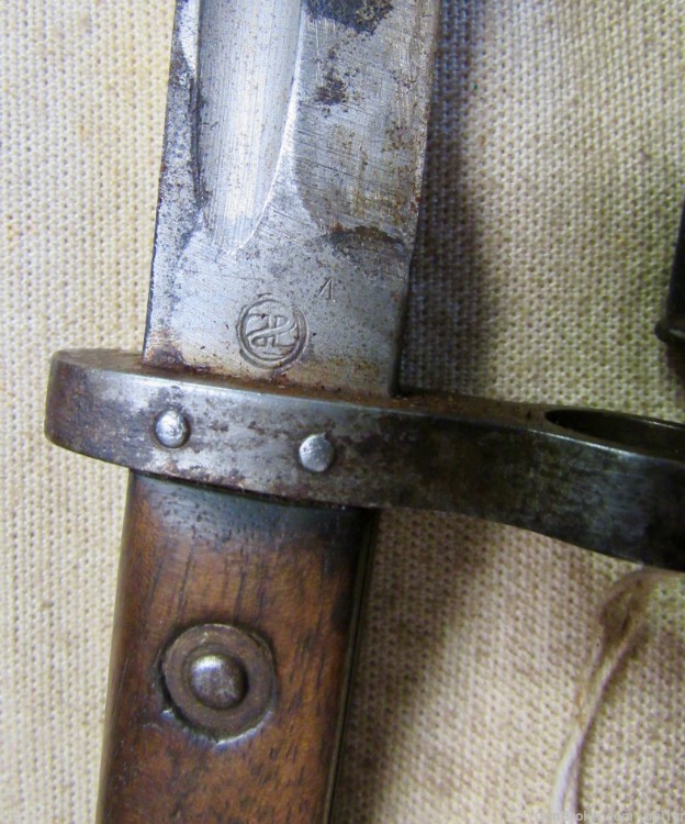 Steyr Austrian Model 1895 Mannlicher Bayonet Czech Marked & Scabbard-img-3