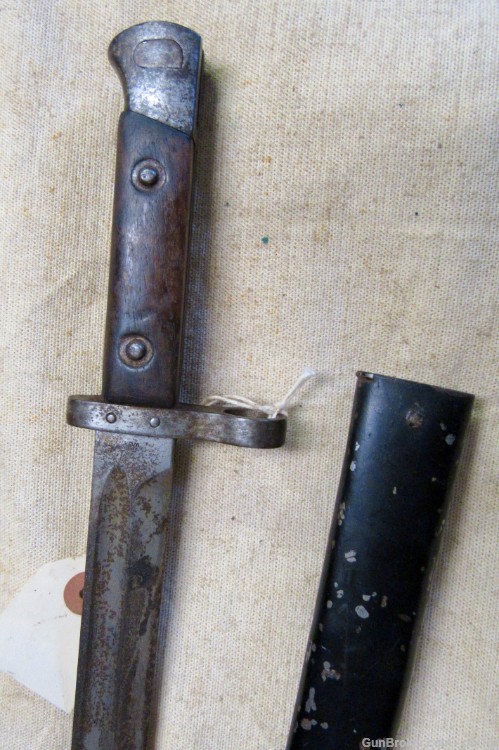 Steyr Austrian Model 1895 Mannlicher Bayonet Czech Marked & Scabbard-img-8