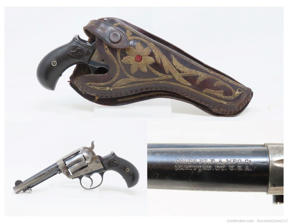 c1900 COLT 1877 LIGHTNING .38 Revolver C&R DOC HOLLIDAY Hardin BILLY BONNEY-img-0