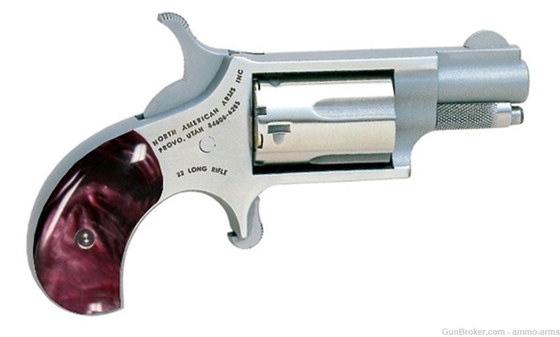 North American Arms Mini Revolver .22 LR 1.125" Purple Pearl NAA-22LR-GP-PR-img-1