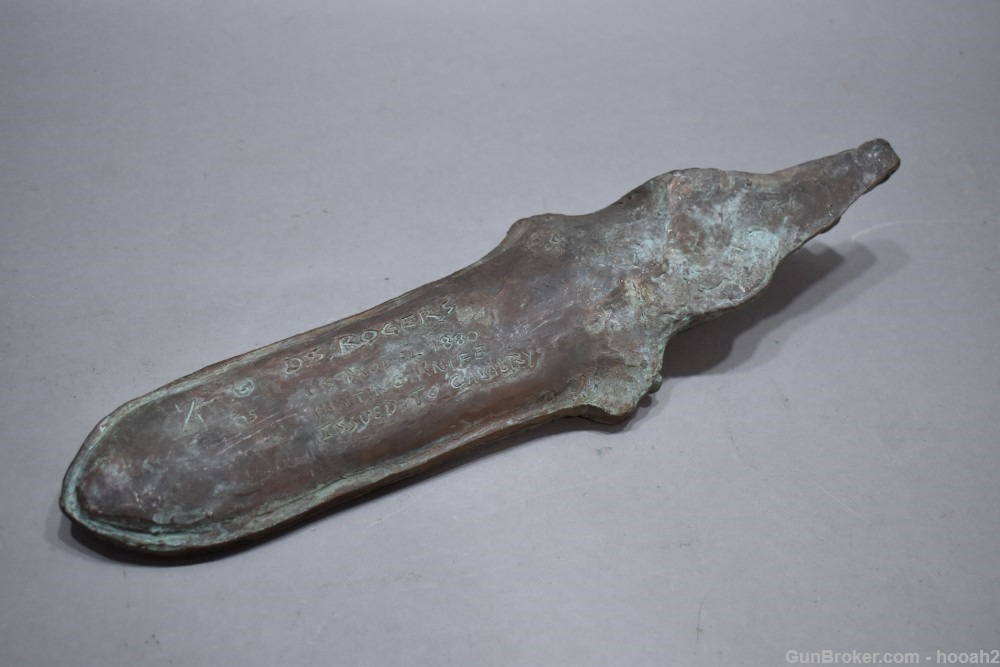Bronze Sculpture US Model 1880 Hunting Knife & Sheath PLEASE READ-img-1