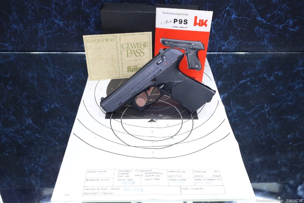 RARE HECKLER & KOCH P9S 9MM HEEL RELEASE W/FACTORY BOX AND MANUAL-img-70
