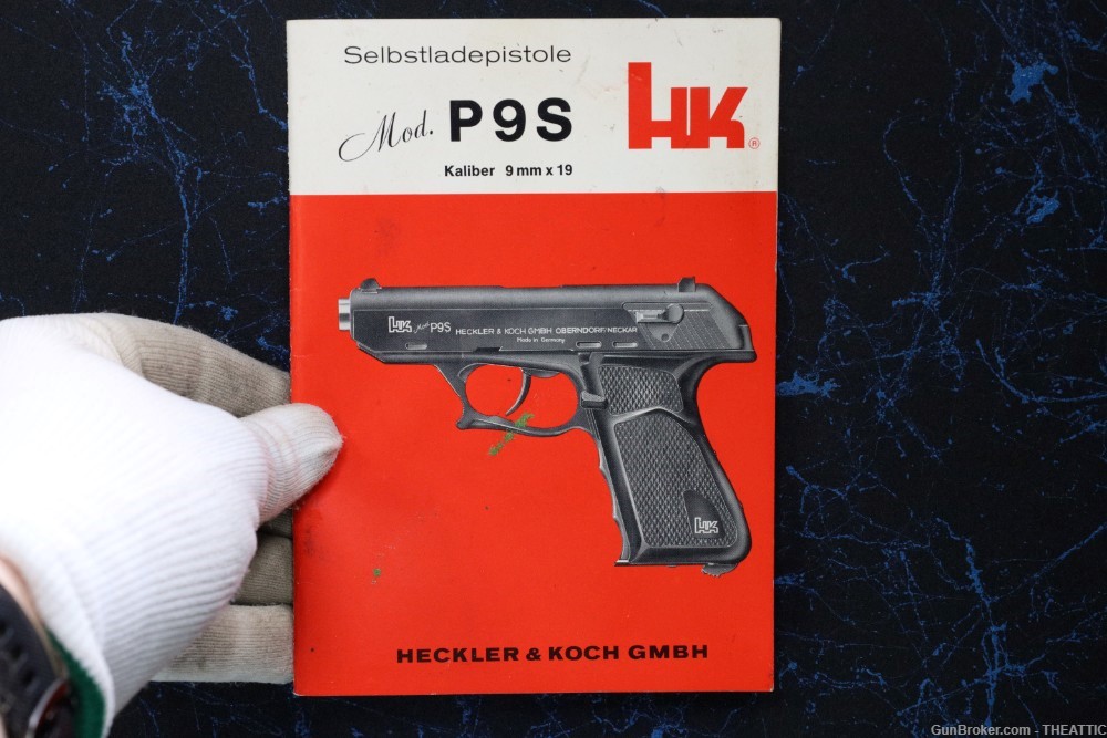 RARE HECKLER & KOCH P9S 9MM HEEL RELEASE W/FACTORY BOX AND MANUAL-img-54