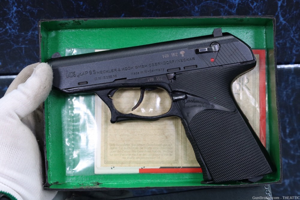 RARE HECKLER & KOCH P9S 9MM HEEL RELEASE W/FACTORY BOX AND MANUAL-img-69
