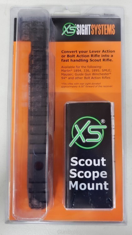 XS sight systems scout mount Marlin 1895 for round barrels only ML-6000R-N-img-0
