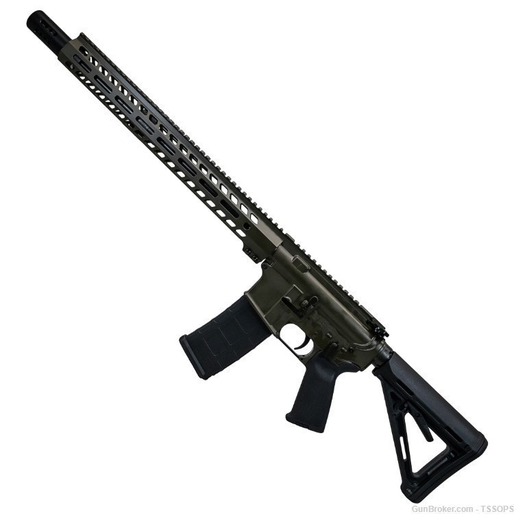 TSS Custom AR-15 OPS SLIM .223/5.56 Rifle 16? OD Green Magpul-img-2