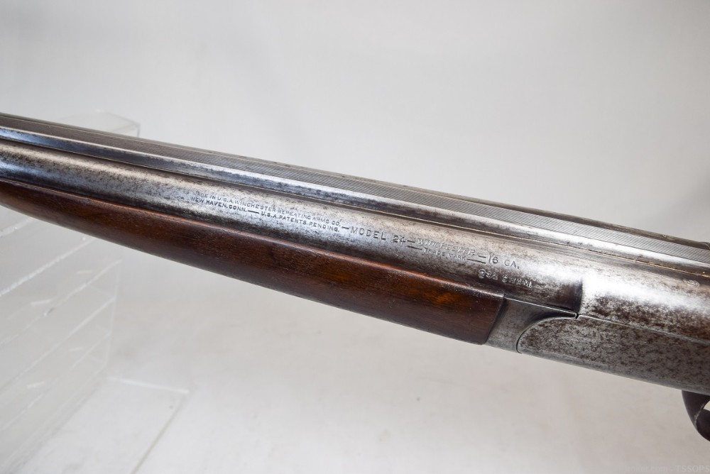 Winchester Model 24  16ga shotgun 1940 -img-1