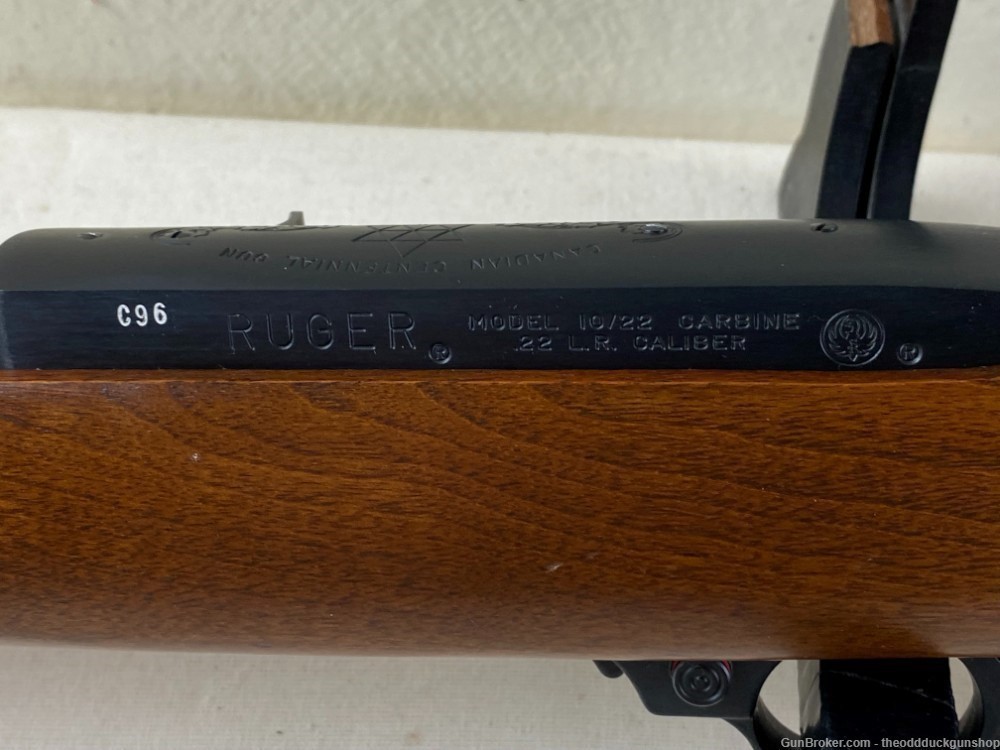 Ruger 10/22 Carbine Canadian Centennial 22 LR 18.5" low serial number-img-8