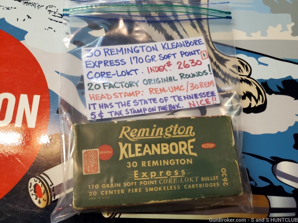 30 Remington Kleanbore 170 GR Soft Point Core-Lokt Model 8 14 81 141 Box 1-img-19