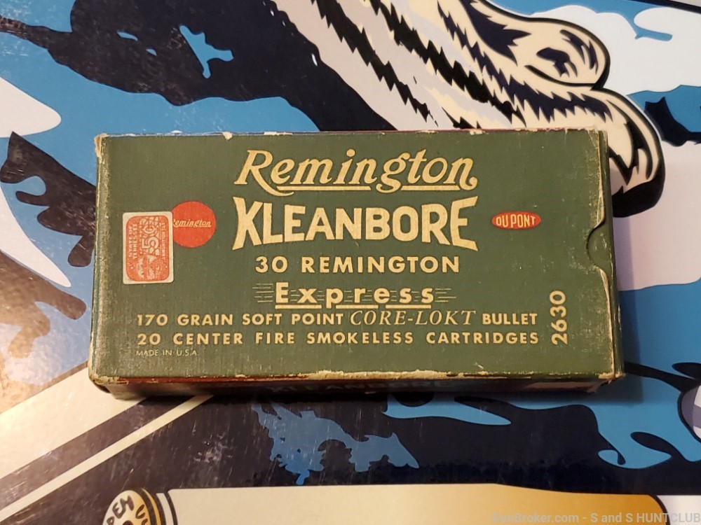 30 Remington Kleanbore 170 GR Soft Point Core-Lokt Model 8 14 81 141 Box 1-img-2