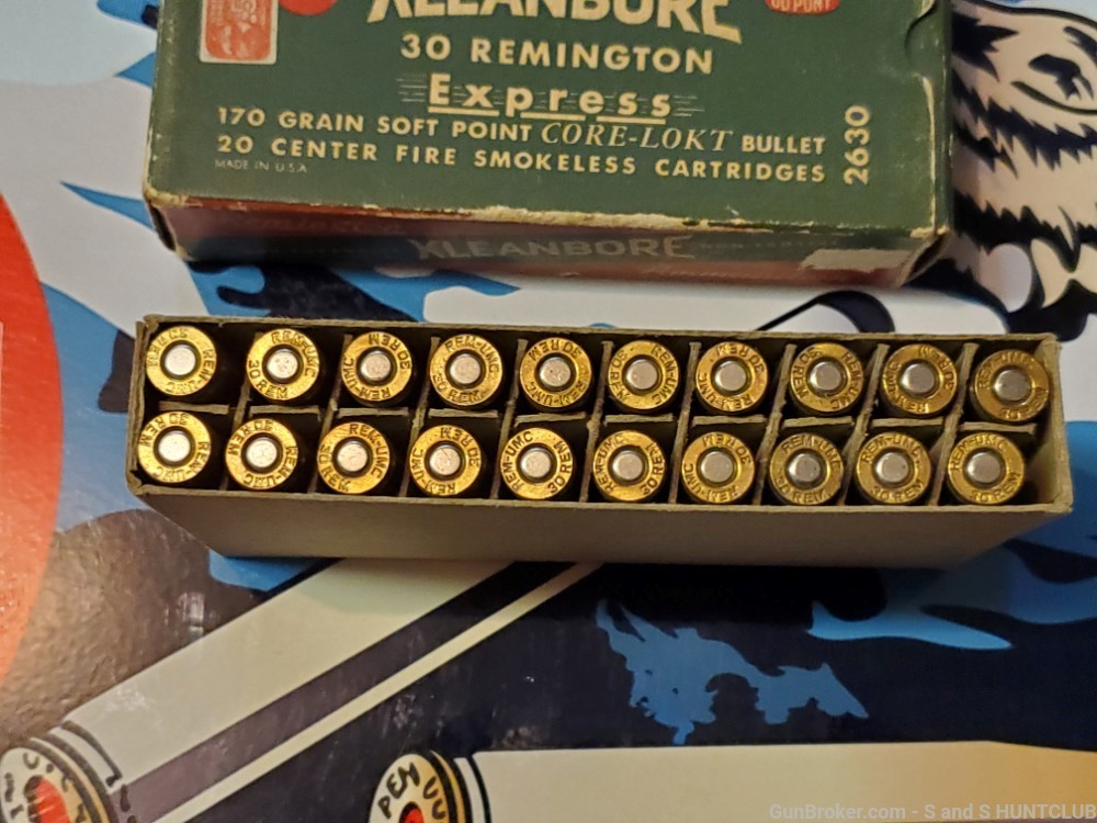 30 Remington Kleanbore 170 GR Soft Point Core-Lokt Model 8 14 81 141 Box 1-img-11