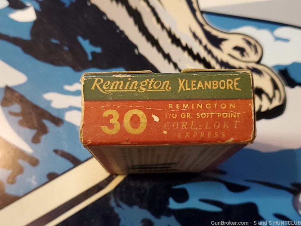 30 Remington Kleanbore 170 GR Soft Point Core-Lokt Model 8 14 81 141 Box 1-img-7