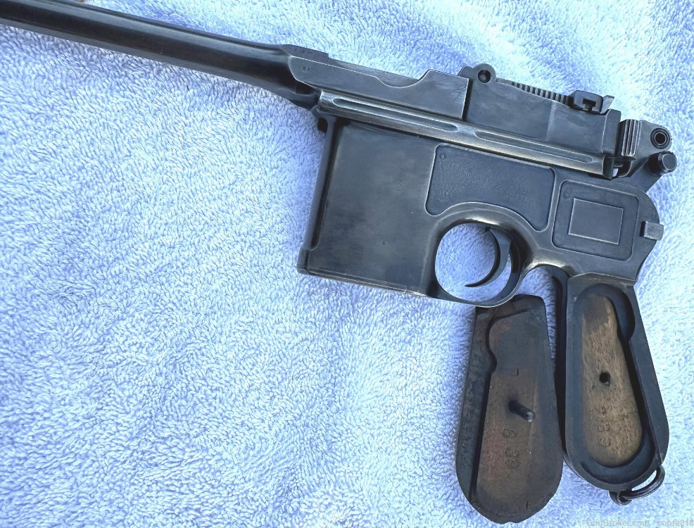 Waffenfabrik Mauser Broomhandle C96 7.63x25mm Semi Auto Pistol, S/N 313639 -img-7