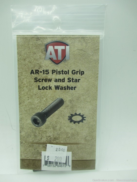 AR-15 Pistol Grip Screw & Star Lock Washer, NOV2223.01.008 RMS-img-0